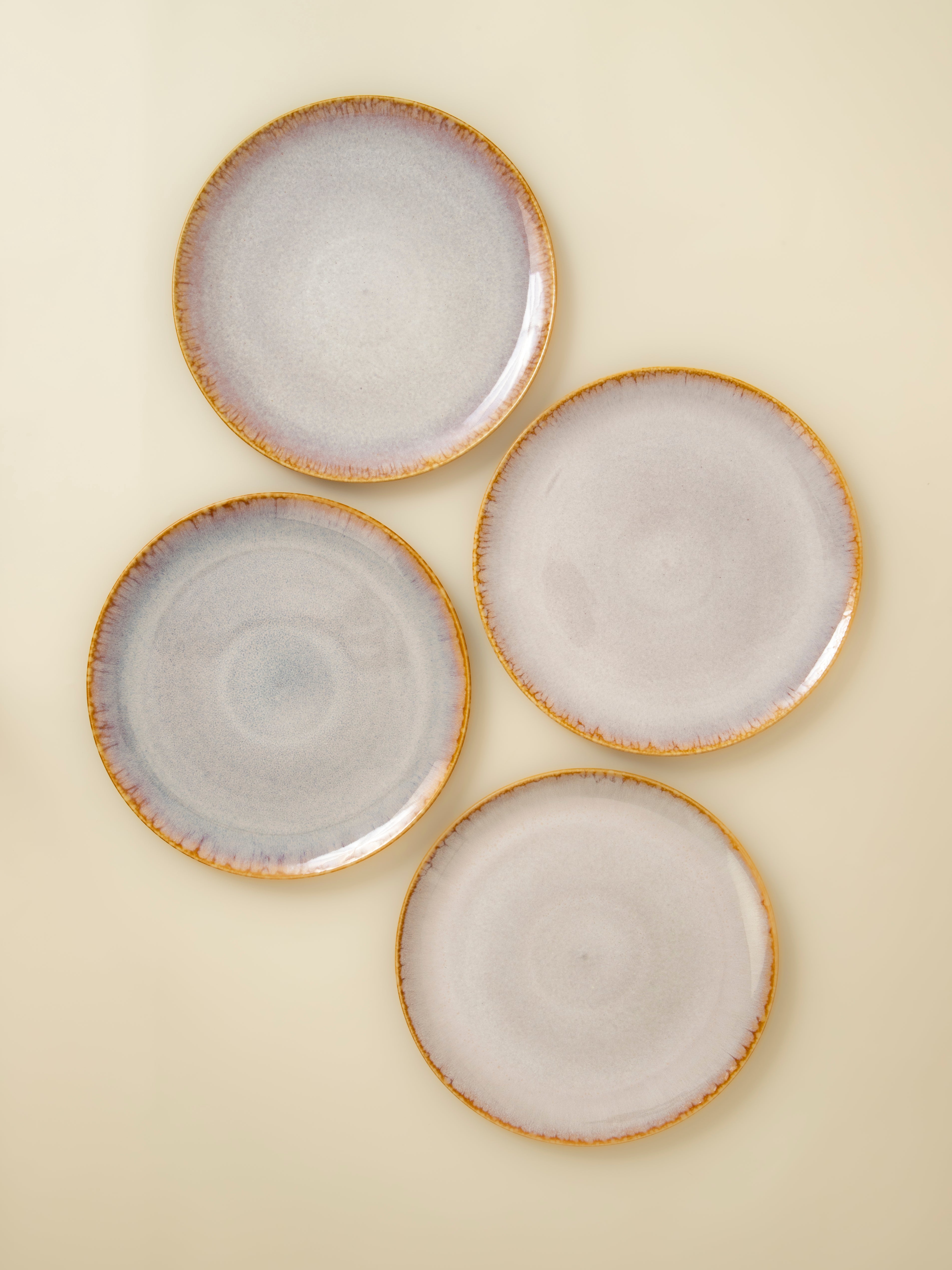 Amazonas krämfärgad middagstallrik (set om 4) 28,5 cm