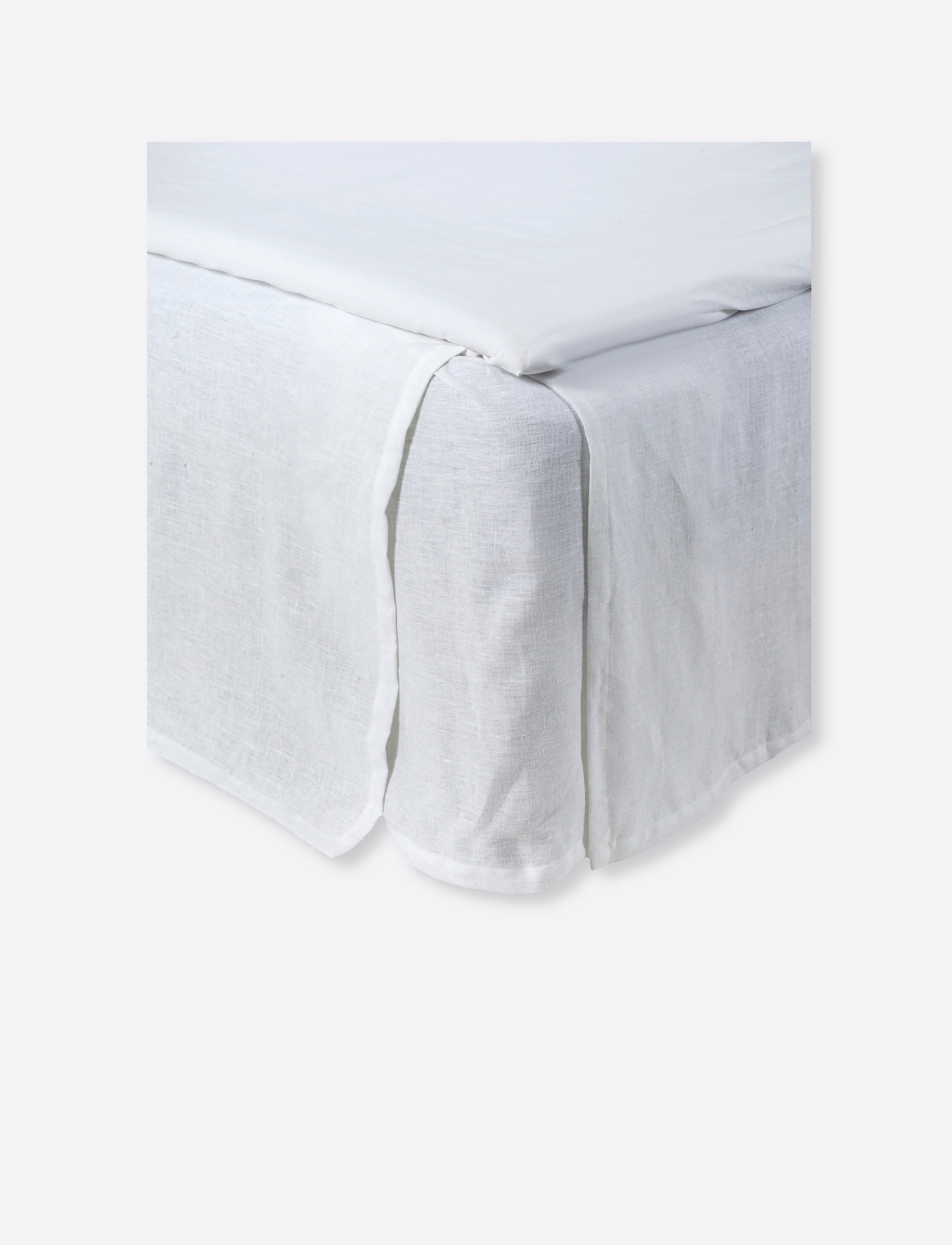 Miramar Bed skirt White 120x220x52 cm