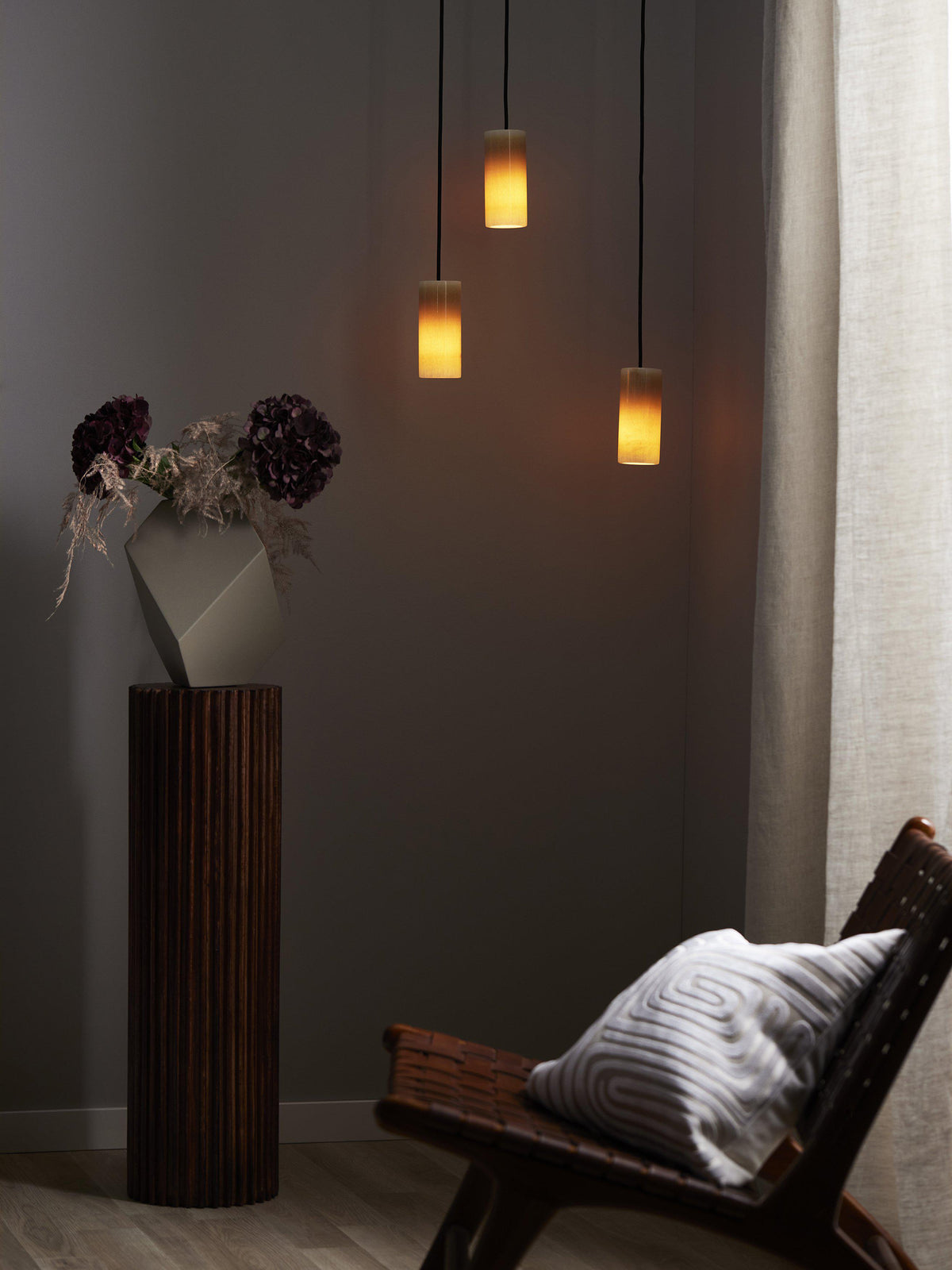 Lucie Fönsterlampa – E14 marmor 7x15 cm