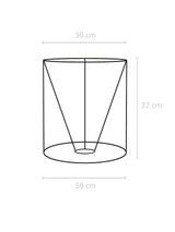 Celyn Ava Lampskärm – Off-white/svart 30 cm