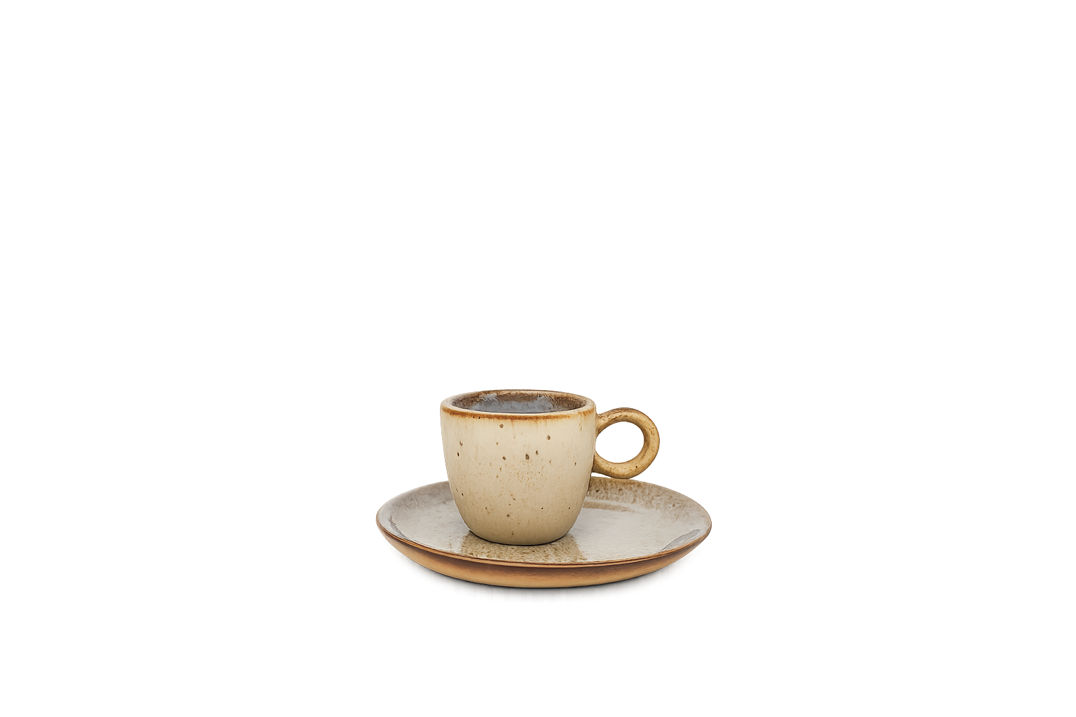 Blomfrön ljusblå kaffekopp (set)