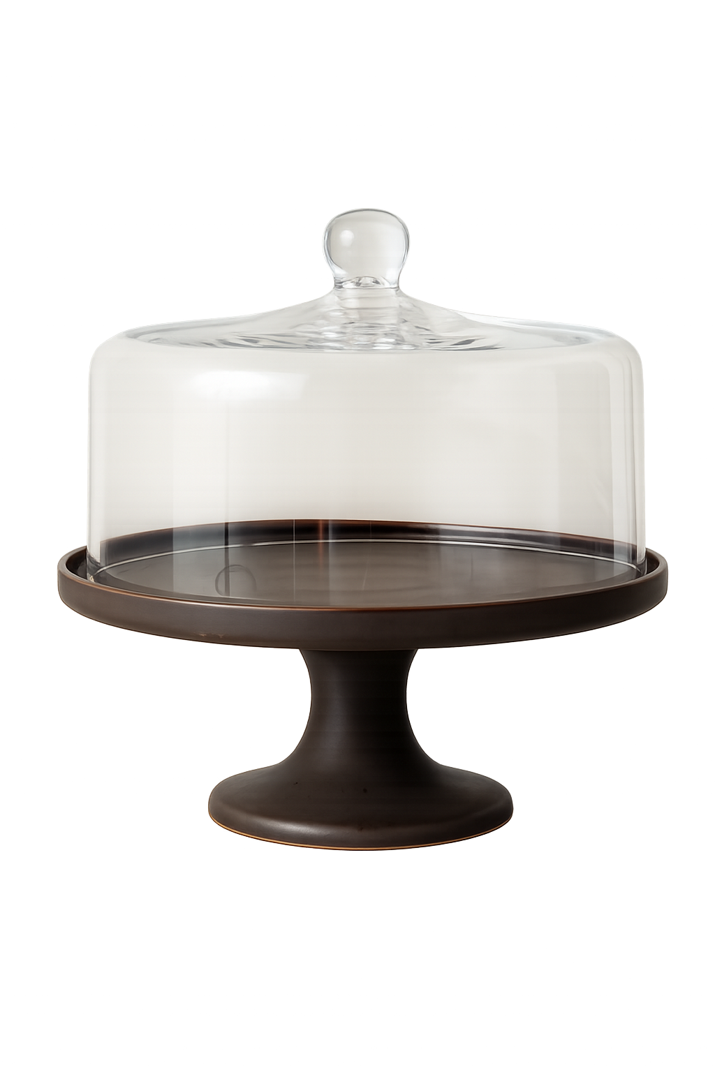 Coffe tårtfat med glaskupa (set)