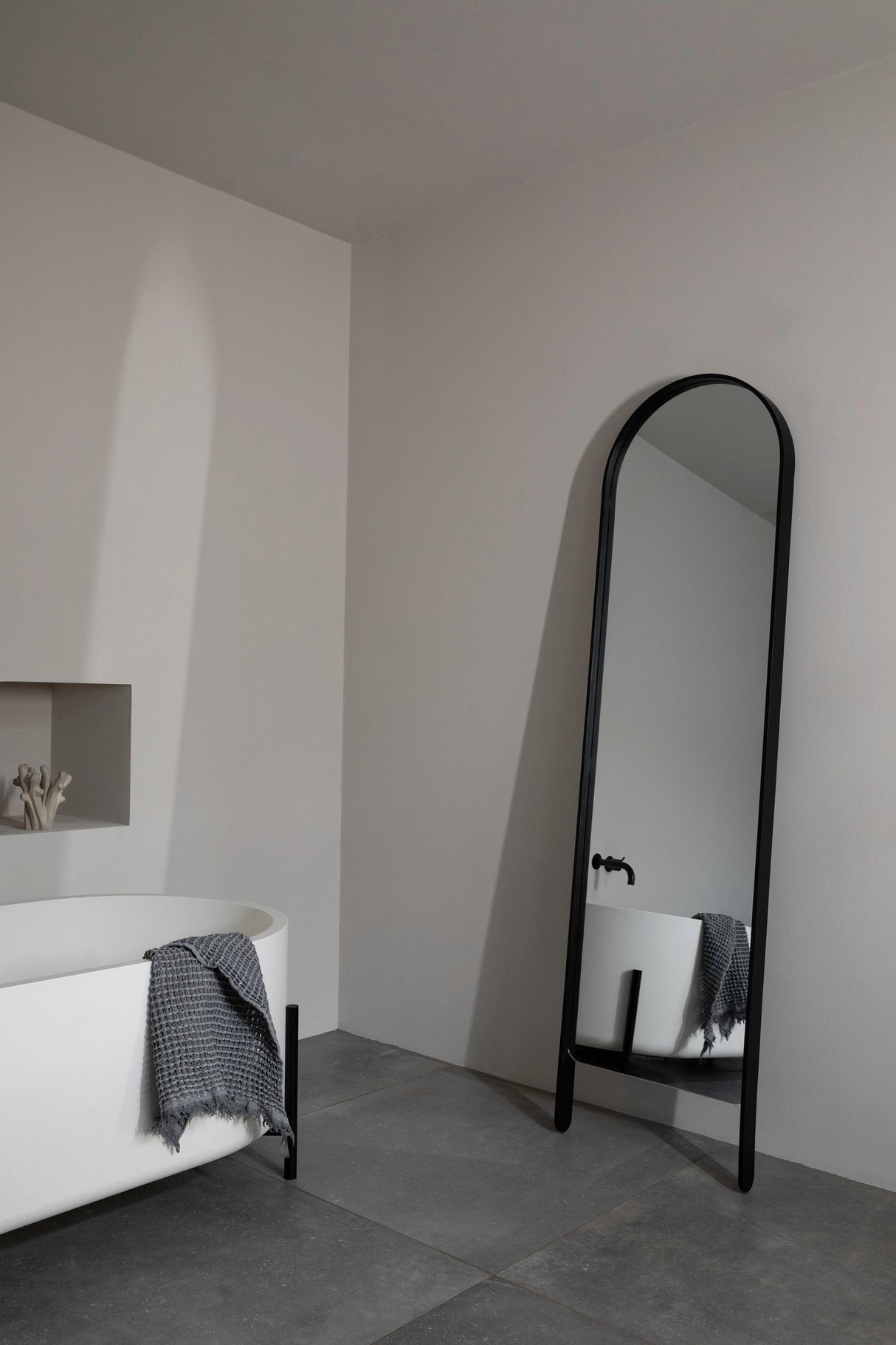 Cooee Design, Woody Floor Mirror Black Stained Oak