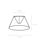 Empire Lampskärm – Florenzo caramel 50c 27 cm