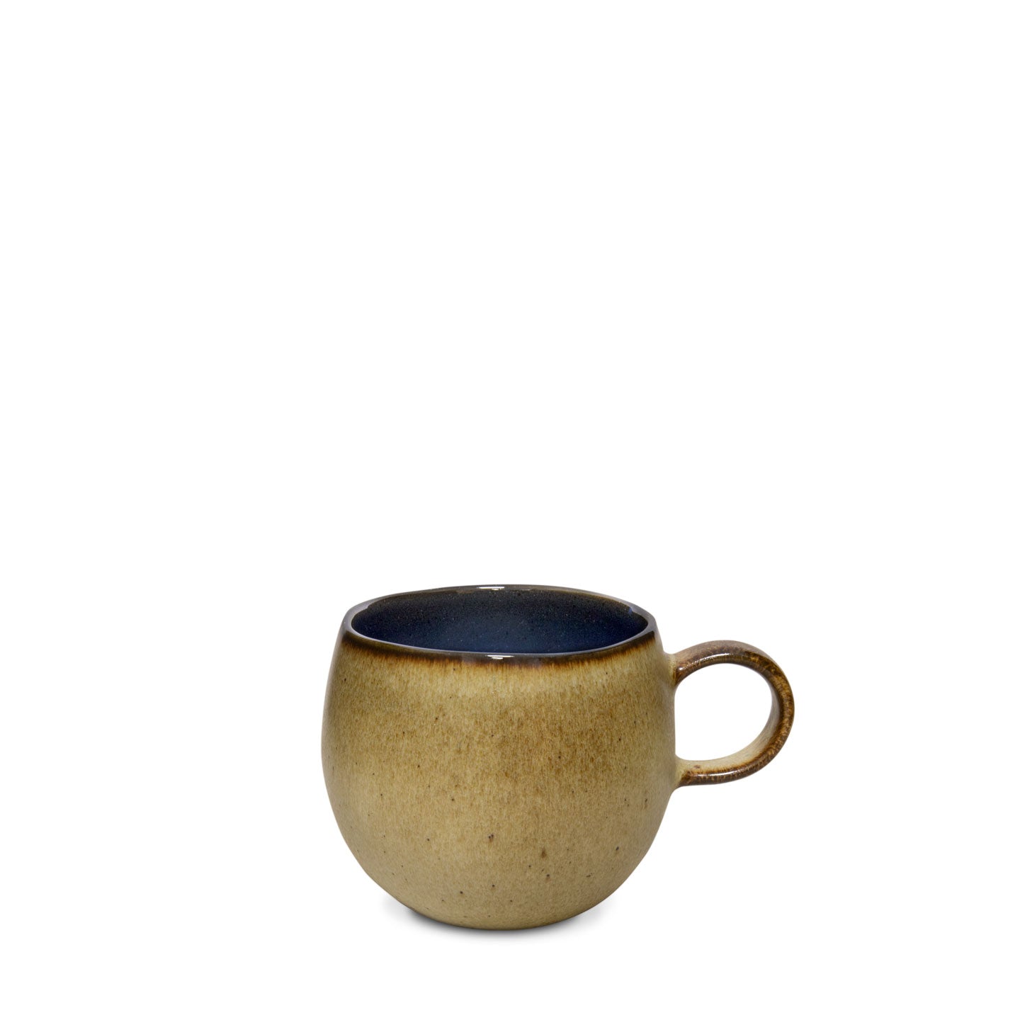 Blomfrön mörk blå mugg