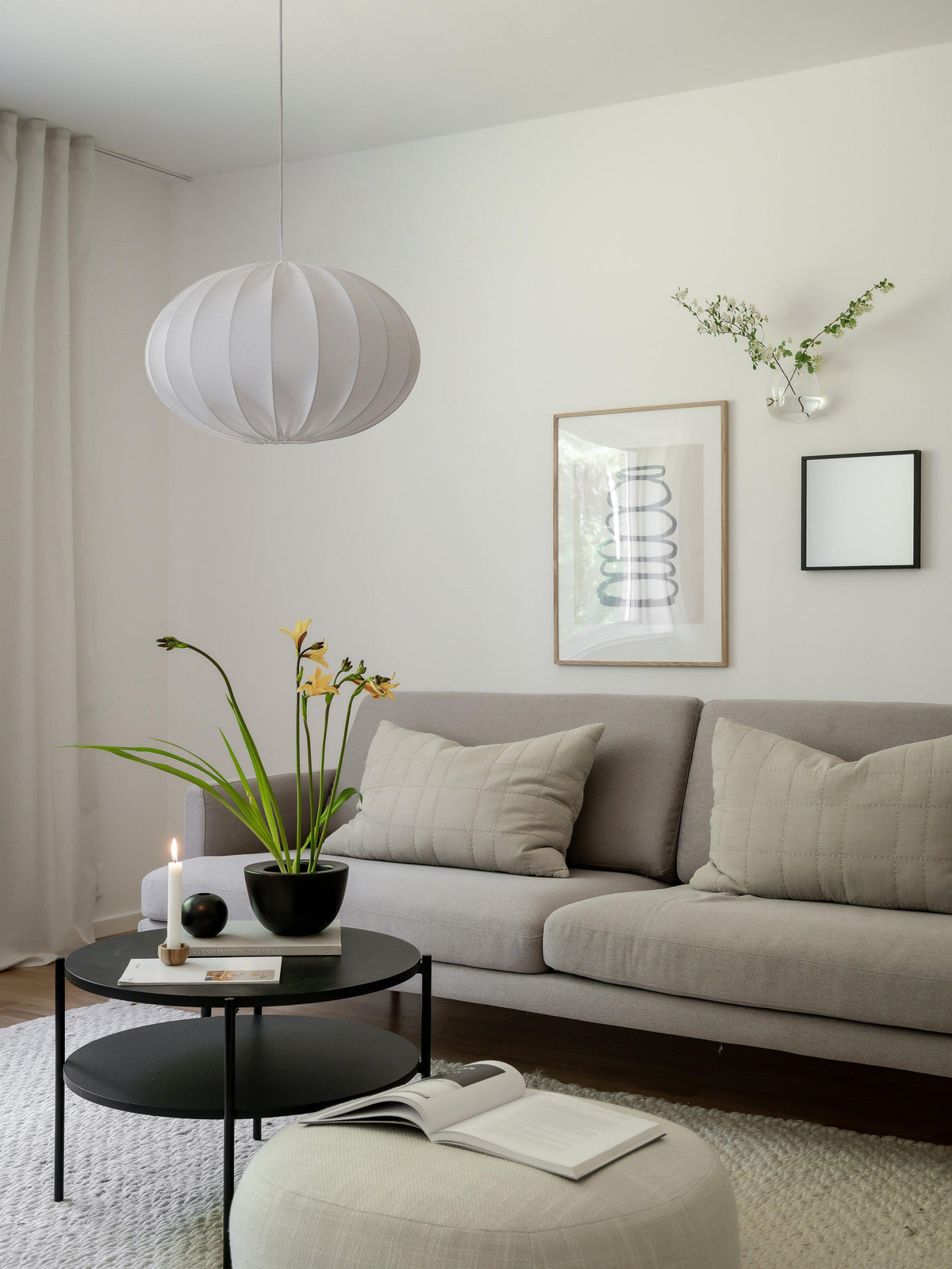 Hilma Takskärm – Franza vit 40 cm