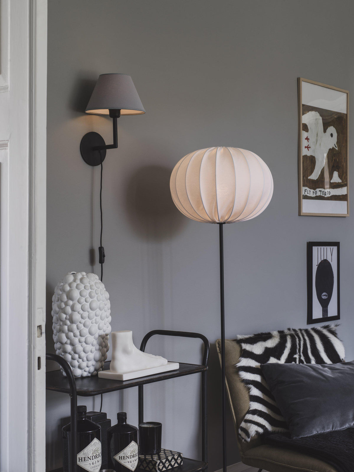 Hilma Takskärm – Franza vit 40 cm