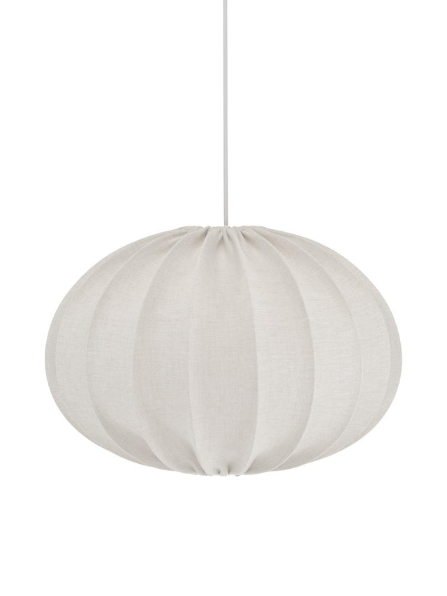 Hilma Takskärm – Lin natur/vit 60 cm