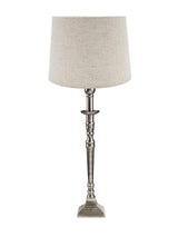 Salong Bordslampa – med lampskärm antiksilver 55 cm