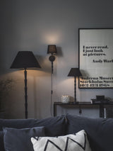 Chloe Lampfot – Matt svart 48 cm