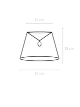Oval Lampskärm – Classico vit 25 cm