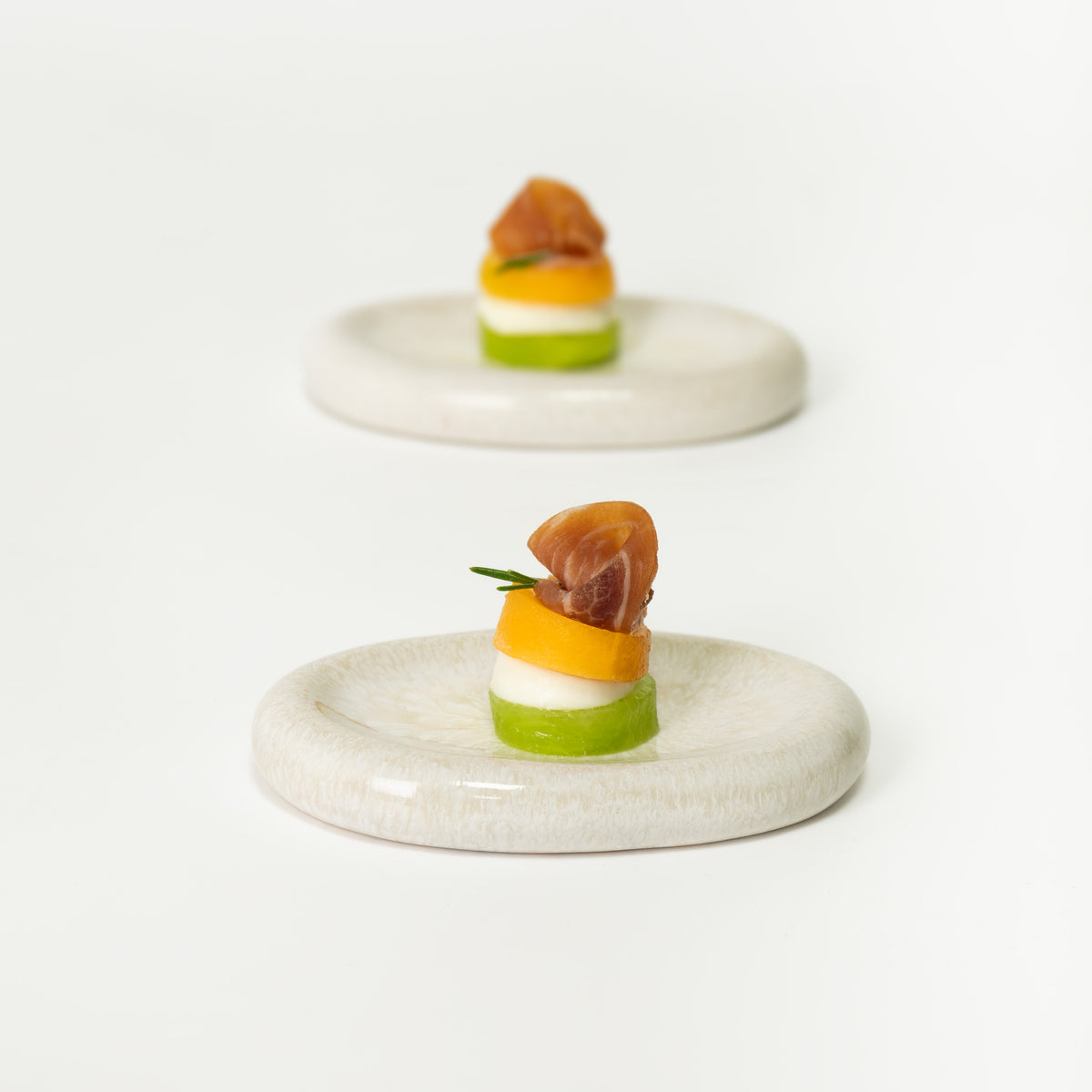 Quartzo opala - mini fat (set om 6)