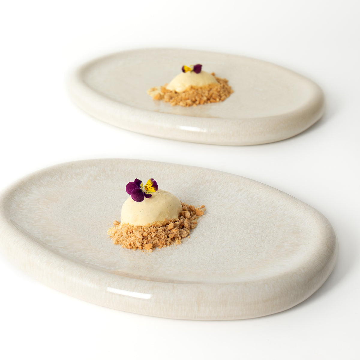 Quartzo cristal branco -  medium fat (set om 6)