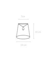 Queen Lampskärm – Svart/Guld 10 cm