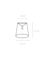 Queen Lampskärm – Classico vit 12 cm