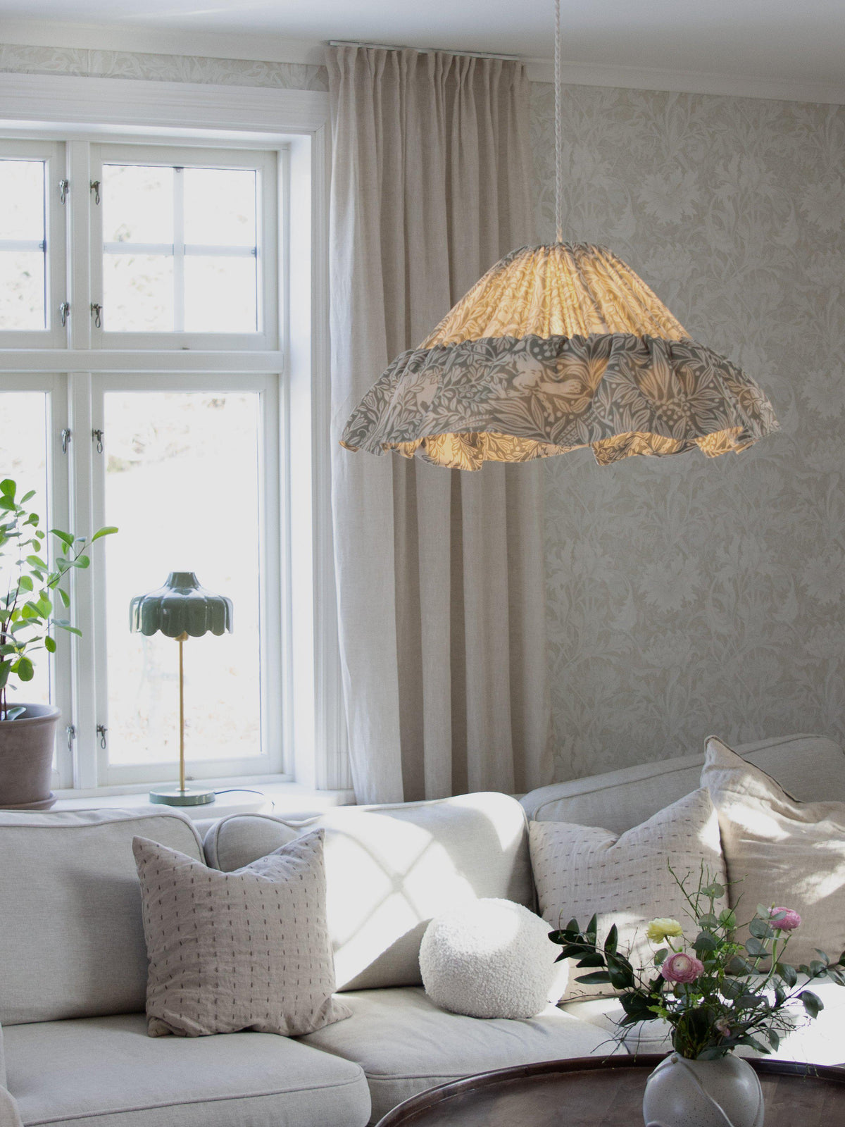 Stina Taklampa – Eldertree grön 40 cm