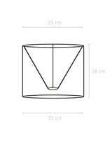 Sara Lampskärm – Franza vit 25 cm