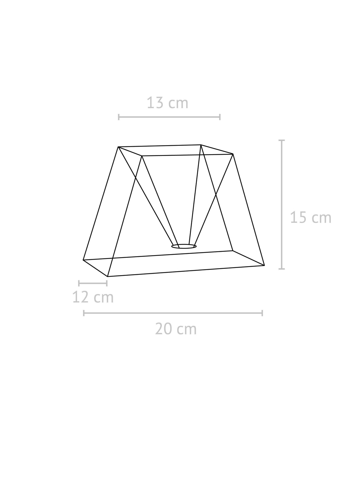 Scala Lampskärm – Lin grå 20 cm