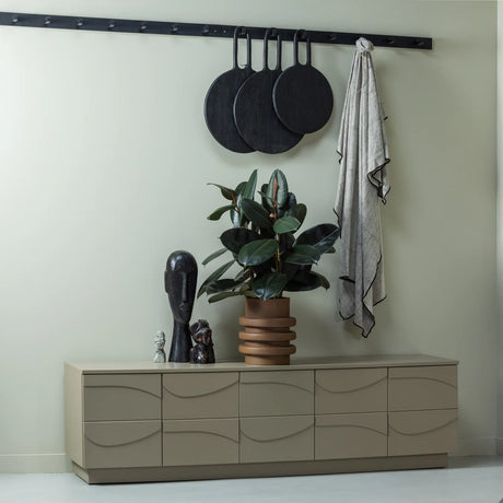 WOOOD, Teo TV-bänk 180 cm i Furu – Lera FSC®