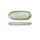 Quartzo aqua -  ovalt fat (set om 8)