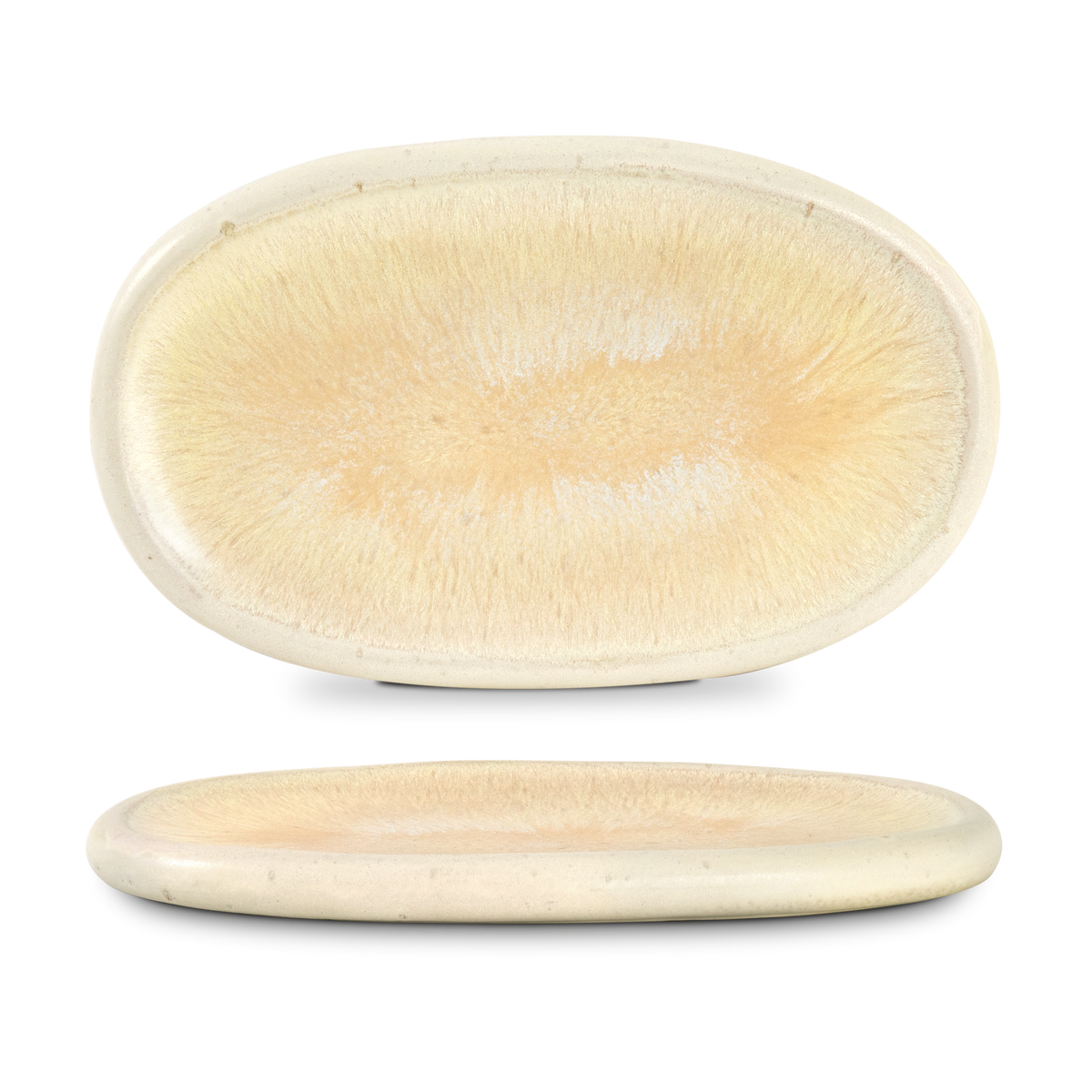 Quartzo opala -  stora fat (set om 4)