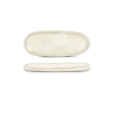 Quartzo cristal branco -  oval serverings fat (set om 8)