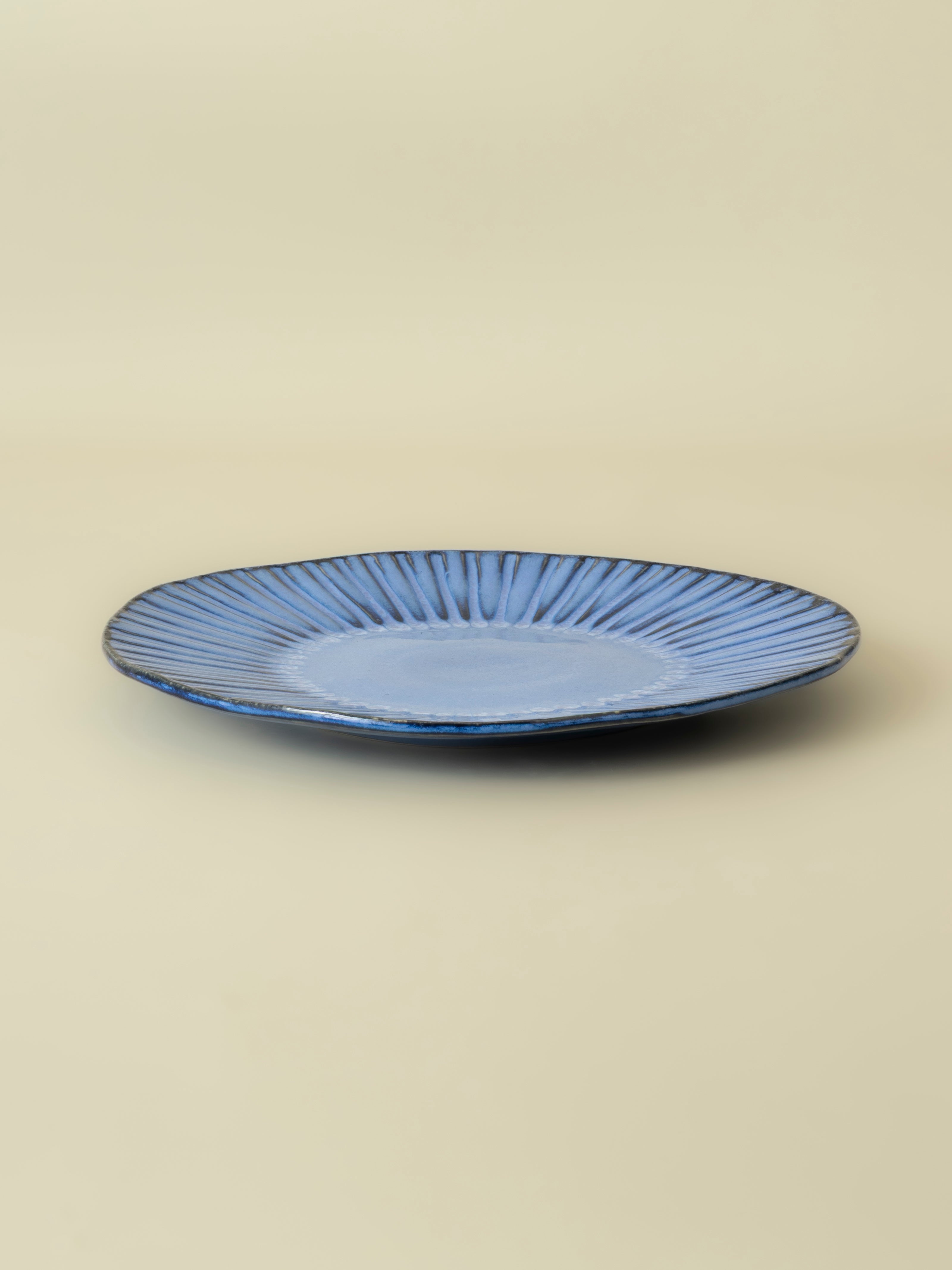 Vieira blå middagstallrik (set om 4) 28,5 cm