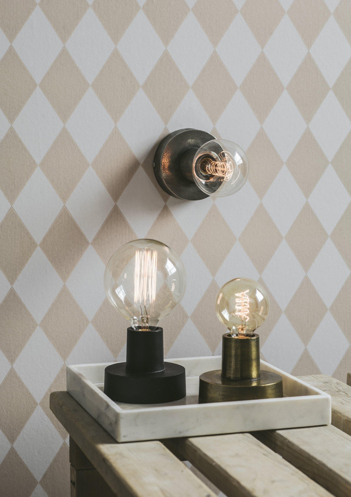 Notice Lampfot – Råsilver 12 cm