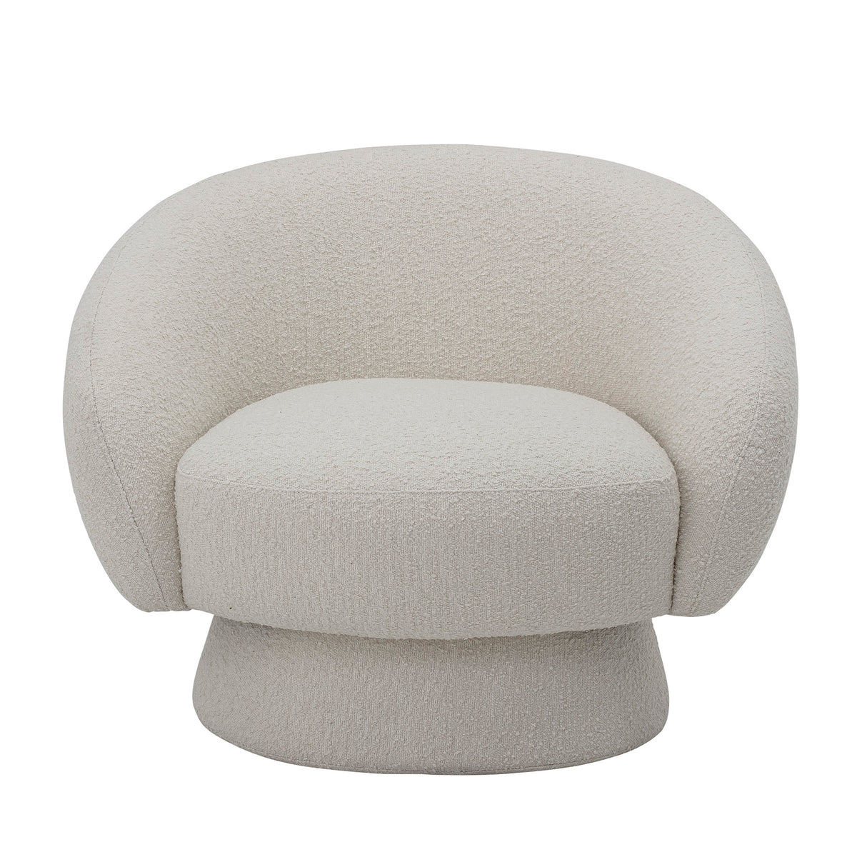 Bloomingville, Ted Lounge Chair, vit, polyester