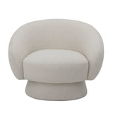 Bloomingville, Ted Lounge Chair, vit, polyester
