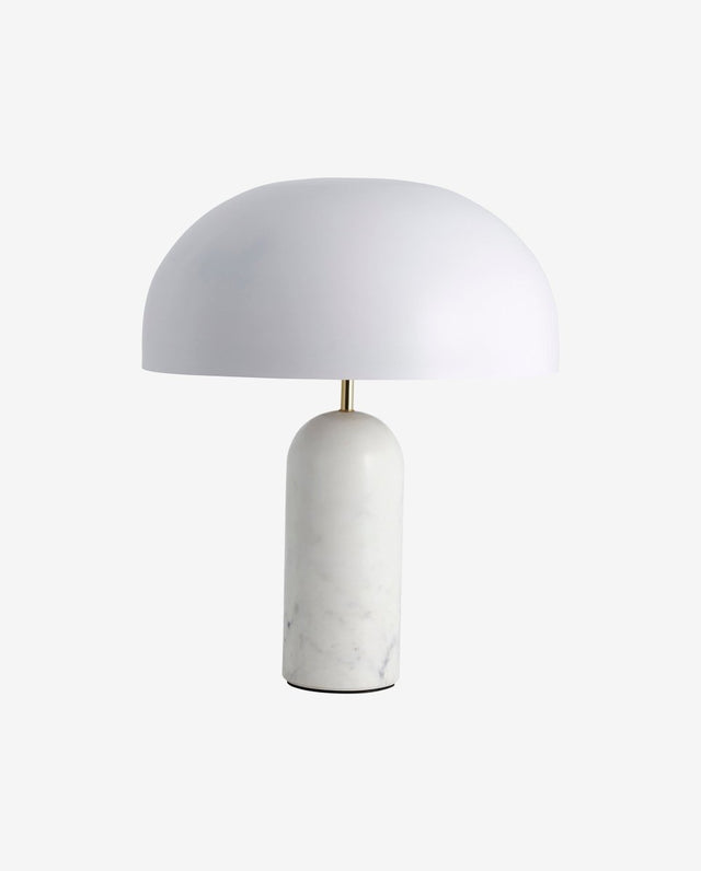 Nordal, ATLAS bordslampa med marmorfot – vit