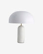 Nordal, ATLAS bordslampa med marmorfot – vit