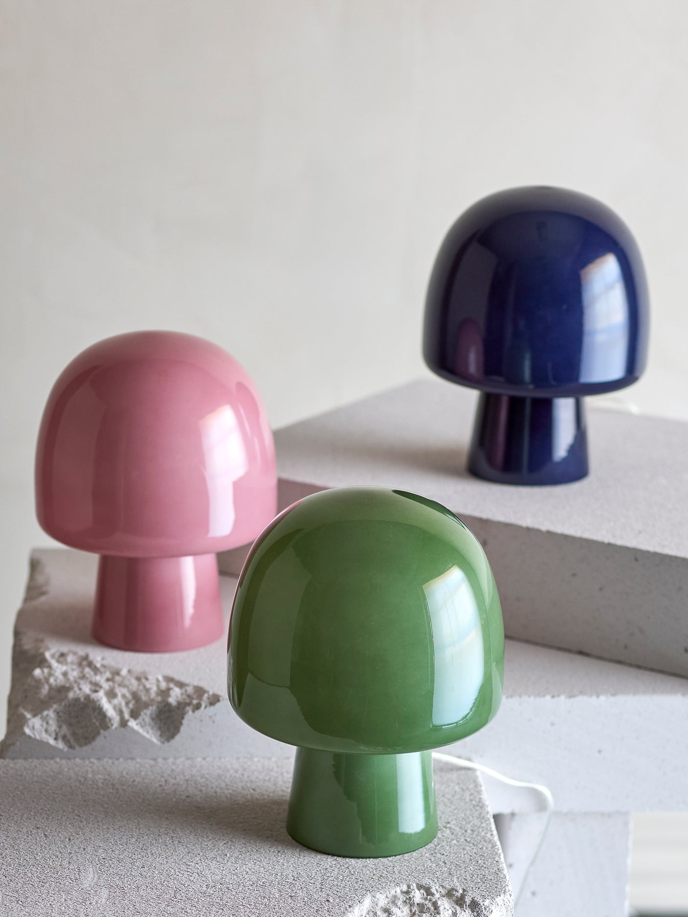 Bloomingville, Paddy Table-lampa, grön, glas