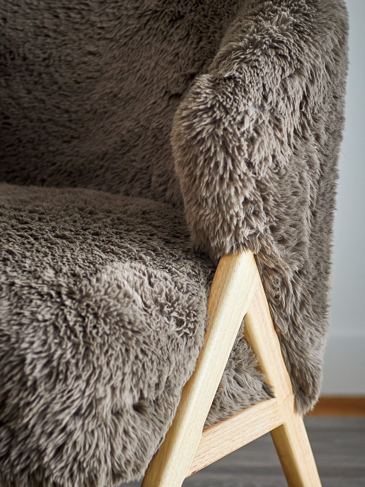 Bloomingville, Camino Lounge Chair, brun, FSC100%, Rubberwood®