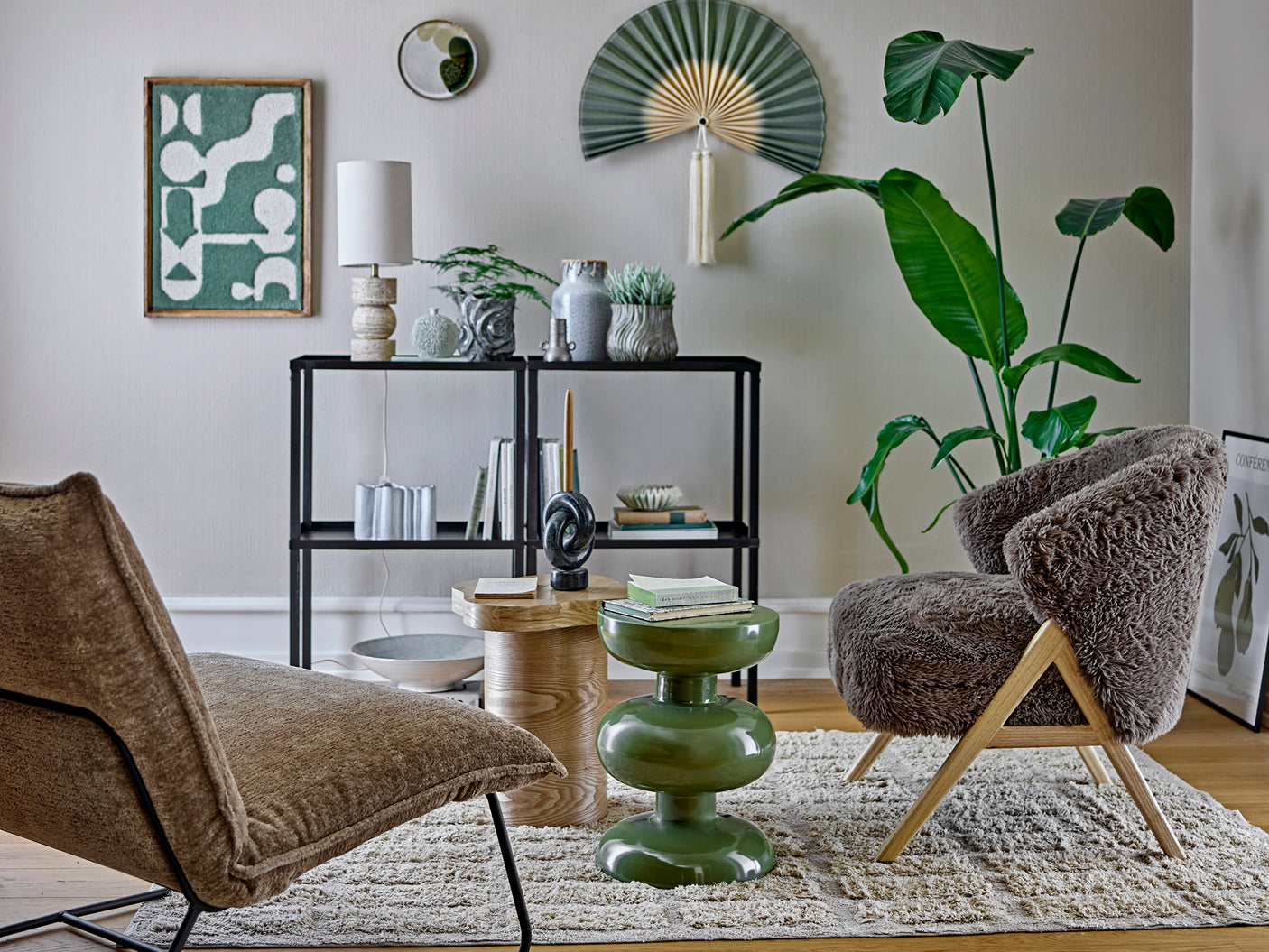 Bloomingville, Elmer Sidobord, Natur, MDF