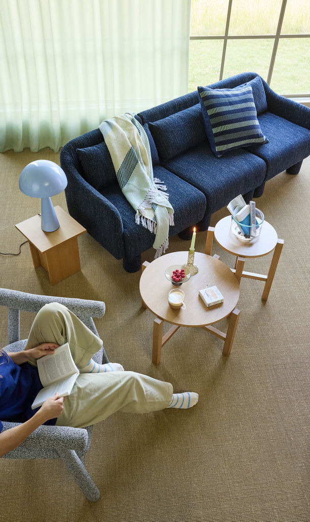 Hübsch, Elegance Soffa Mörkblå