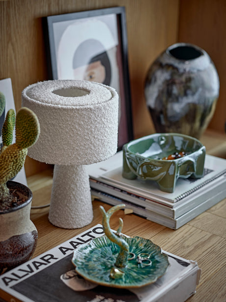 Bloomingville, Emmie Bordslampa, vit, polyester