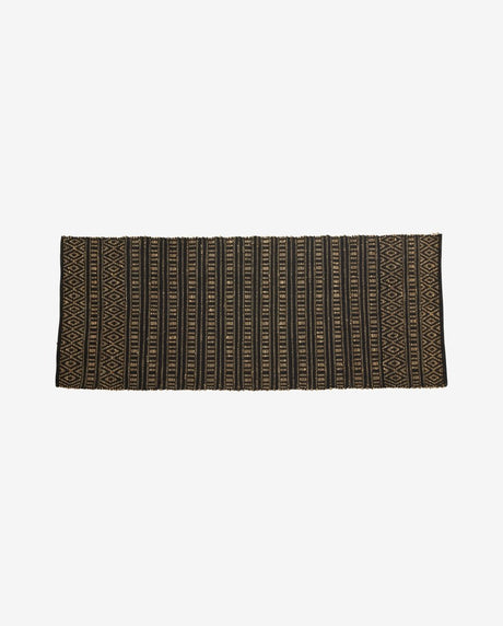 Nordal, FARAH matta 100×250 cm – svart/natur