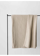 Brick överkast sand beige, 140x200 cm