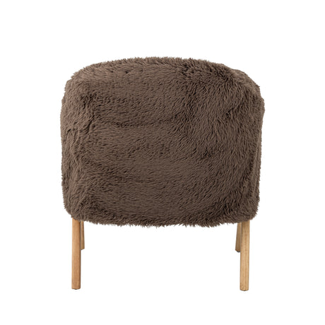 Bloomingville, Camino Lounge Chair, brun, FSC100%, Rubberwood®