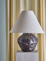 Bloomingville, Carolla bordslampa, brun, stengods.