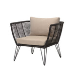 Bloomingville, Mundo Lounge Chair, svart, metall
