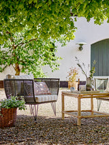Bloomingville, Mundo Lounge Chair, svart, metall