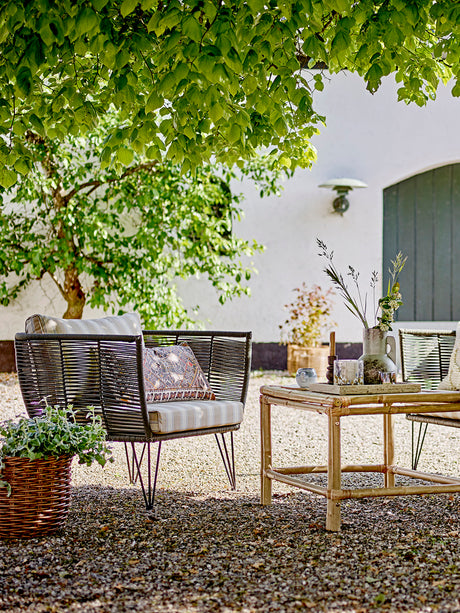 Bloomingville, Mundo Lounge Chair, svart, metall