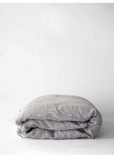 Påslakan linne grey/white, 150x200 cm