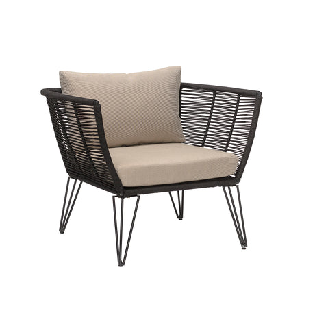 Bloomingville, Mundo Lounge Chair, svart, metall