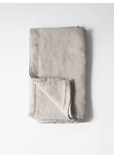 Underlakan linne warm grey, 270x270 cm
