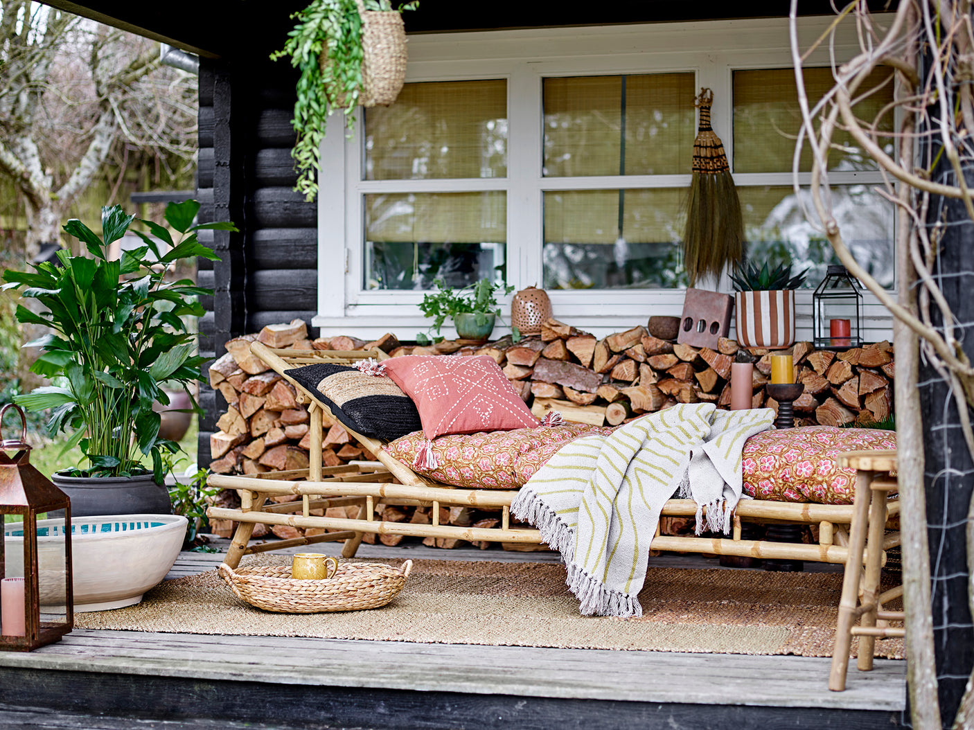 Bloomingville, Sole Daybed, Natur, Bambu