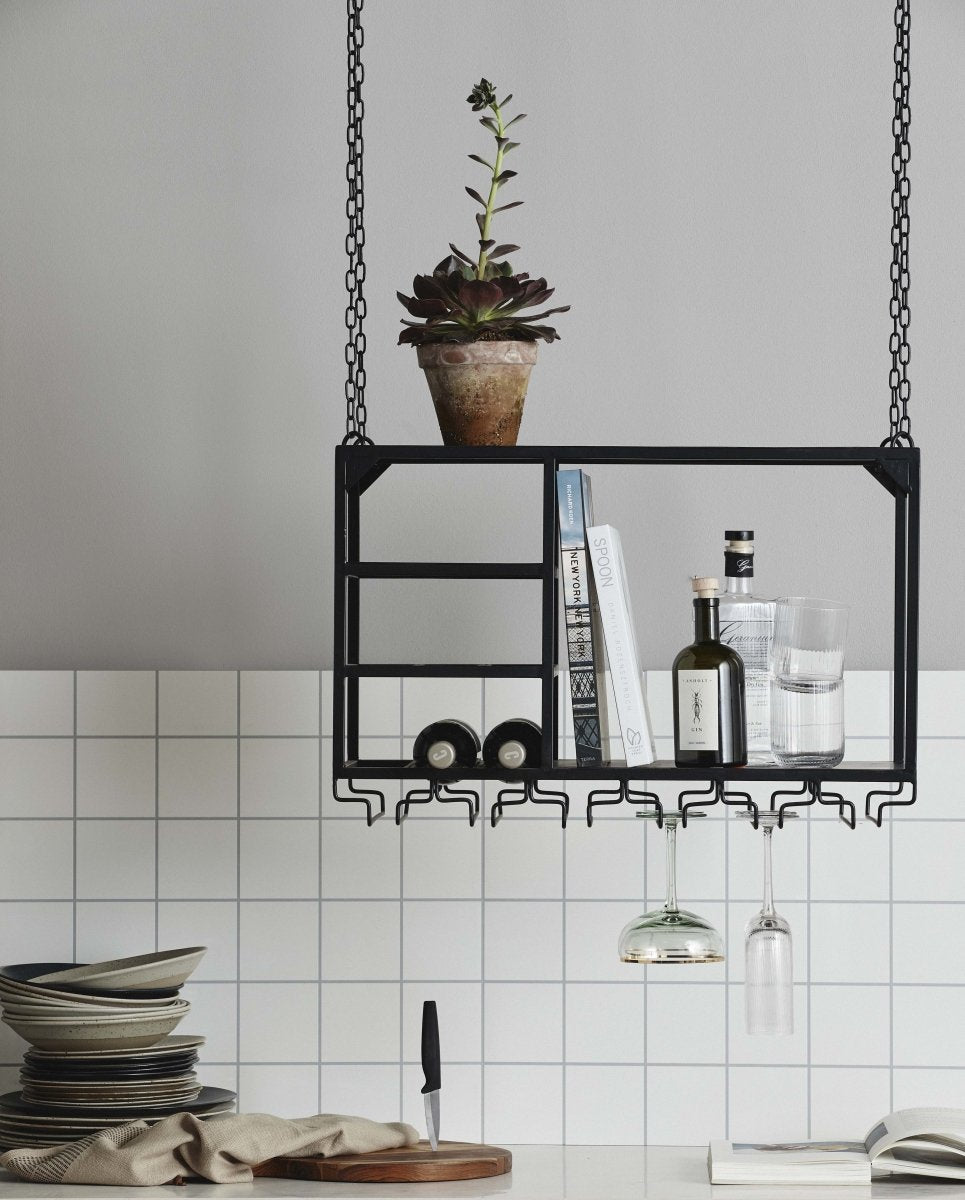 Nordal, LOFT hängande hylla, S – svart