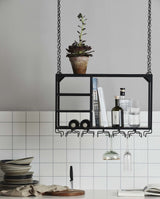 Nordal, LOFT hängande hylla, S – svart